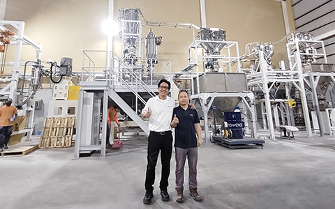 The modified starch mixing and drying production line completed equipment debugging and put into operation smoothly